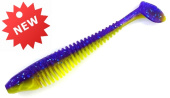 Силиконовая приманка FISHING STYLE CHECKMATE 4"(102 мм) уп.5 шт.#041 Violet Melon