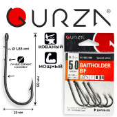 Крючки Gurza-BAITHOLDER BF Ring (2BH) BN № 5/0 (5шт/уп)