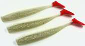Силиконовая приманка FISHING STYLE PRO SHAD 5,5"(140 мм) уп.3 шт. #031 White Silver