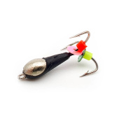 Мормышка WORMIX Чертик 1,5 с серебряной коронкой крючок № 16 0,2 гр. 1102 уп(10шт)