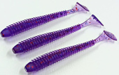 Силиконовая приманка FISHING STYLE SPRING TAIL 4"(102 мм) уп.6 шт.#111 Deep purple