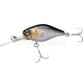 Воблер JACKALL D Chubby 38 Silent цв. hl silver & black 38мм 4,3г floating 1,5м