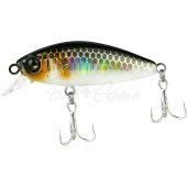 Воблер JACKALL Abbey Minnow 38SF цв. hl silver & black 38мм 2,4г slow floating 