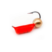 Мормышка WORMIX Столбик 1,5 с латунным шариком крючок № 16 0,4 гр. (красный) 462 уп(10шт)