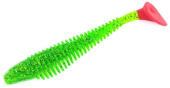 Силиконовая приманка FISHING STYLE CHECKMATE BIG 5,5"(140 мм) уп.3 шт.#102 Lime