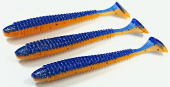 Силиконовая приманка FISHING STYLE SPRING TAIL 4,8"(122 мм) уп.5 шт.#012 Blue Orange