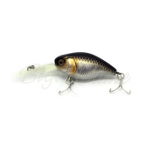 Воблер JACKALL DD Chubby 38 цв. uv mat silver & black 38мм 4,7г floating 1,5 - 2 м
