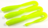 Силиконовая приманка FISHING STYLE HAPPY WORM  4"(102 мм) уп.6 шт.#122 Chartreuse