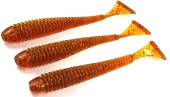 Силиконовая приманка FISHING STYLE SPRING TAIL 4"(102 мм) уп.6 шт.#113 Motor oil