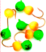 Мормышка WORMIX WCP дробь 3 зеленый 0,3гр. уп(5шт)