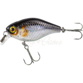 Воблер JACKALL Chubby 38 SR Silent цв. hl silver & black 38мм 3,9г floating 0,5 - 1 м