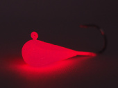 Мормышка RigPro Судаковая 15 гр. Красное свечение (RED GLOW)