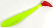 Силиконовая приманка FISHING STYLE CHECKMATE 3,5"(89 мм) уп.6 шт.#122 Chartreuse
