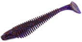 Силиконовая приманка FISHING STYLE CHECKMATE BIG 6,3"(160 мм) уп.2 шт.#111 Deep purple