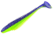 Силиконовая приманка FISHING STYLE CHECKMATE BIG 5,5"(140 мм) уп.3 шт.#036 Violet Lime