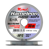 Леска Momoi Nano-Soft Winter 0,128 мм, 1,6 кг, 30 м, прозрачная (уп.10 шт)