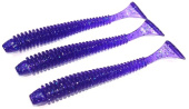 Силиконовая приманка FISHING STYLE SPRING TAIL 4"(102 мм) уп.6 шт.#123 Violet