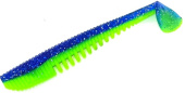 Силиконовая приманка FISHING STYLE AWARUNA 3"(75 мм) уп.9 шт.#015 Dark blue lime