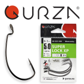 Крючки Gurza-SUPER LOCK XP № 5/0 PTF (3шт/уп) (офсет,широкое ухо)