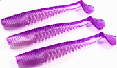 Силиконовая приманка FISHING STYLE AWARUNA 3,5"(88 мм) уп.6 шт.#026 Shiny Violet