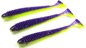 Силиконовая приманка FISHING STYLE SPRING TAIL 4,8"(122 мм) уп.5 шт.#036 Violet Lime