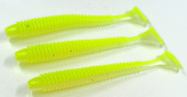 Силиконовая приманка FISHING STYLE SPRING TAIL 4,8"(122 мм) уп.5 шт.#025 Shiny Lime
