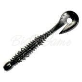 Твистер JACKALL Wobbring 3" (10 шт.) solid black, 76мм 22г