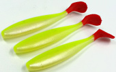 Силиконовая приманка FISHING STYLE PRO SHAD 5,5"(140 мм) уп.3 шт. #025 Shiny Lime