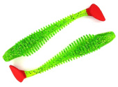 Силиконовая приманка FISHING STYLE CHECKMATE BIG 7,1"(180 мм) уп.2 шт.#102 Lime