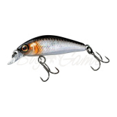 Воблер JACKALL Chubby Minnow 35 цв. hl silver & black 35мм 2,3г suspending 0 - 0,6 м