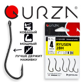 Крючки Gurza-RYUSEN 2BH BN №.4 (5шт/уп)