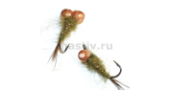 Мормышка МастИв Треххвостка 2,5 петля вязаный, б/о, 0,45гр. уп(10шт)
