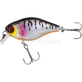 Воблер JACKALL Chubby 38 SR Silent цв. uv mat silver tiger 38мм 3,9г floating 0,5 - 1 м