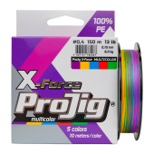 Шнур ProJig X-Force Multicolor  0,10 мм, 6,0 кг,  150 м