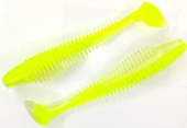 Силиконовая приманка FISHING STYLE CHECKMATE BIG 6,3"(160 мм) уп.2 шт.#025 Shiny Lime