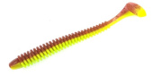 Силиконовая приманка FISHING STYLE SPRING TAIL 3,5"(88 мм) уп.8 шт. #039 Qiwi