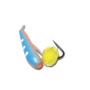 Мормышка МастИв Хрень 2,5 синий+красный, гр шарик, 0,4гр. (сырный) уп(10шт)