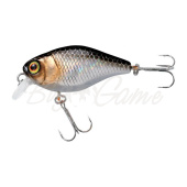 Воблер JACKALL Chubby 38 SR цв. hl silver & black 38мм 3,9г floating 0,5 - 1 м