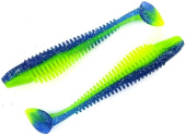 Силиконовая приманка FISHING STYLE CHECKMATE BIG 7,1"(180 мм) уп.2 шт.#015 Dark blue lime