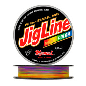 Шнур Momoi JigLine Multicolor 0,10 мм, 7,0 кг, 100 м ( 5 цветов по 10 м)