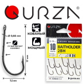 Крючки Gurza-BAITHOLDER Ring (2BH) BN №10 (10шт/уп)