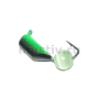 Мормышка МастИв Безнасадка 3 чёрный+зелёный, кошачий глаз, 0,7гр. (светло-зеленый)