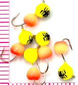 Мормышка WORMIX WCP дробь 3 лимон 0,3гр. уп(5шт)