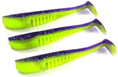 Силиконовая приманка FISHING STYLE AWARUNA 3,5"(88 мм) уп.6 шт.#036 Violet Lime