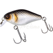 Воблер JACKALL Chubby 41 SR Silent цв. uv mat silver & black 41мм 5,3г floating