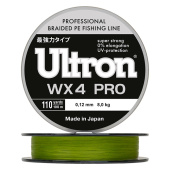 Шнур Ultron WX 4 PRO 0,12 мм, 8,0 кг, 100 м, хаки