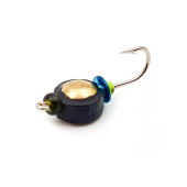 Мормышка WORMIX Таблетка 2,5 с золотой коронкой крючок № 16 0,15 гр. уп(10шт)