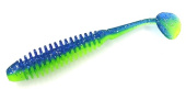 Силиконовая приманка FISHING STYLE MORDER 3,7"(94 мм) уп.6 шт.#015 Dark blue lime