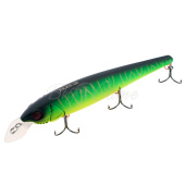 Воблер JACKALL Jockie цв. mat tiger, 120мм, 15,3г floating 0,1 - 0,3 м