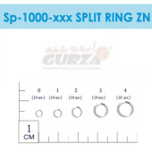 Заводные кольца Gurza-Split Rings Zn №0 (d 2,72mm,10kg test) (10шт/уп)